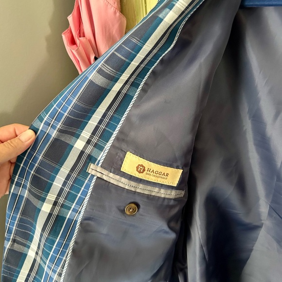 Haggar Men’s Blazer sz 44L - Picture 3 of 6